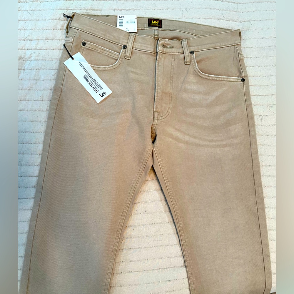 Lee Luke Slim Tapered Khaki Jeans